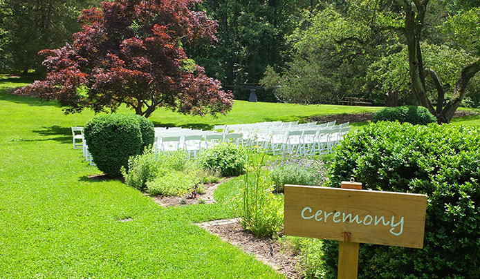 Host an event or ceremony on the great lawn