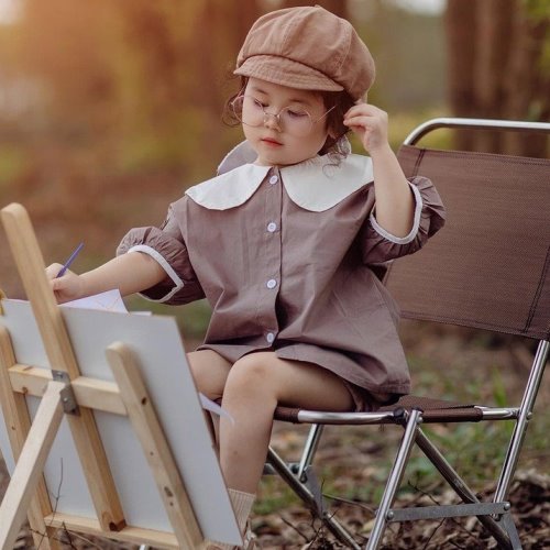 painting, child, easel, reeves-reed arboretum summit nj