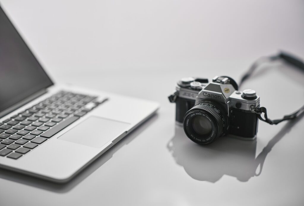 computer and camera