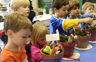 Host a children's birthday party where they can paint a pot